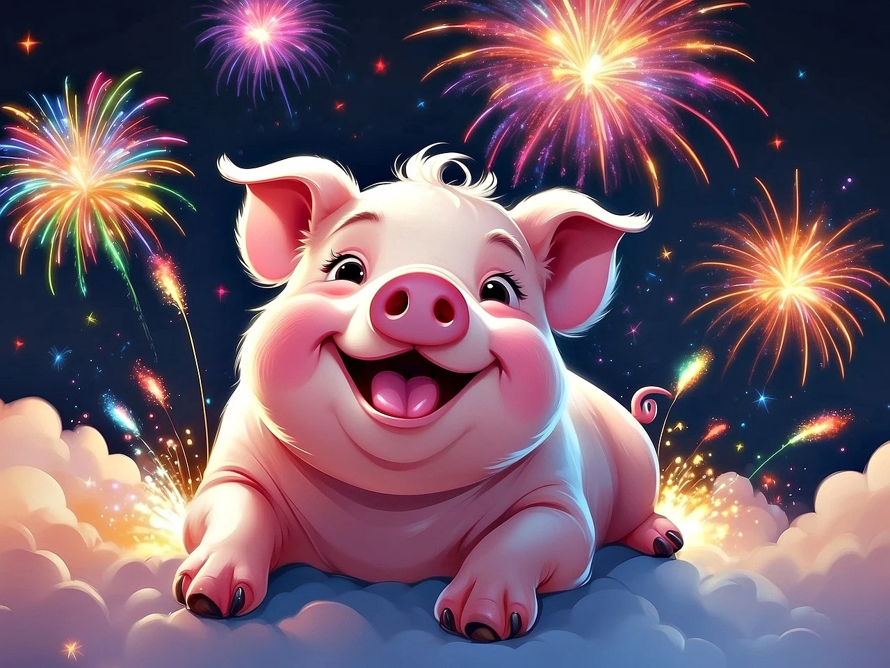 Schwein zum Neujahr